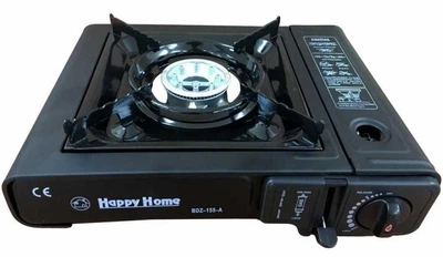 Плита газова настільна Happy Home BDZ-155 на 1 конфорку з п'єзопідпалом