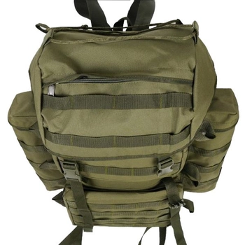 Тактические военный рюкзак для ЗСУ на 80 литров Хаки (KT-7737)