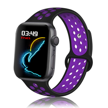 Силіконовий ремінець Fruct Nike Sport Band for Apple Watch 38/40/41/42 mm Black Violet
