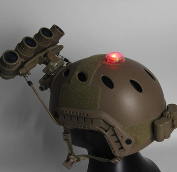 Тактический фонарь маркер на шлем Element Airsoft Красный