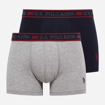 Набор трусов шорты мужской U.S. Polo Assn 80480 M (2 шт) Navy/Anthracite Melange (8680557388909)
