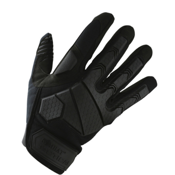 Тактичні військові рукавички KOMBAT UK захисні рукавиці M чорний TR_kb-atg-blk-m