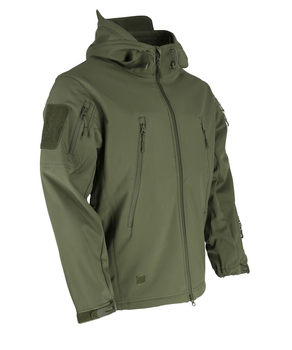 Куртка мужская тактическая KOMBAT UK военная с липучками под шевроны ВСУ Patriot Soft Shell L TR_kb-pssj-olgr-l