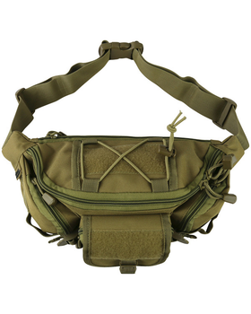 Сумка-бананка тактична на пояс сумка бокова настегна військова поясна Tactical Waist Bag Размер койот TR_kb-twb-coy