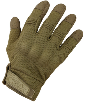 Тактичні військові рукавички KOMBAT UK захисні рукавиці M койот TR_kb-rtg-coy-m