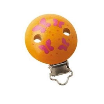 Прищепка на соску с рисунком бабочек Игрушки Haba Германия 3734 (1419331428)
