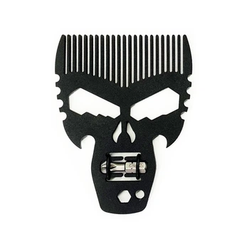 Расческа для бороды черная TacSteel