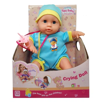 Пупс музыкальный, мягкое тело Yale Baby 20х16х26,5 см (det0006129) Желто-синий