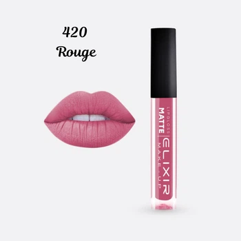 Жидкая матовая помада Elixir Liquid Lip Matte тон 420 Rouge (5206929335116)