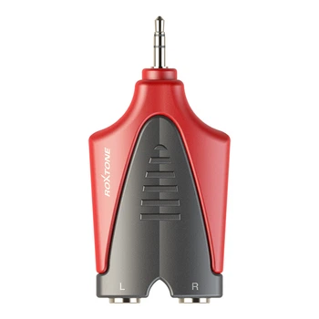 Переходник Roxtone RPAN325 3.5 мм jack stereo male (папа) - 2x6.3 мм jack mono female (мама)