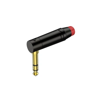 Разъем Roxtone RJ3RPP-RD-BG Jack 6.3mm (stereo) угловой