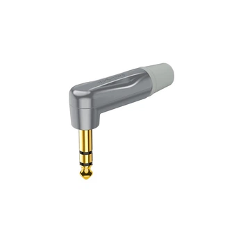 Разъем Roxtone PJ3RX-GG Jack 6,3 plug (stereo) угловой