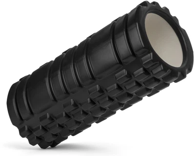 Foam Roller Роллер для занятий йогой массажный EVA Черный