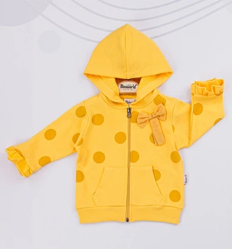 Кофта з кишенями MiniWorld Жовтий 68 см 16797 (548481)