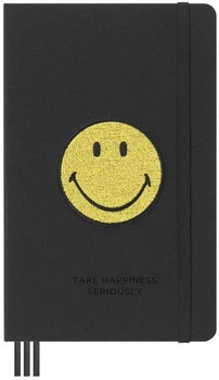 Планировщик позитива Moleskine Smiley 13 х 21 см 240 страниц в линейку Канва в подарочном боксе (8056598854435)