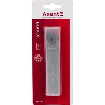 Леза для канцелярських ножів Axent 18 мм 10 шт (6802-A)