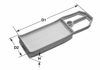 Фильтр воздушный Golf IV/Polo/Octavia 1.4 (AXP) >04 Clean Filters (MA1065)