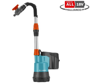 Акумуляторний насос для резервуарів Gardena 2000/2 18V P4A - без акумулятора та зарядного пристрою (14602-55)