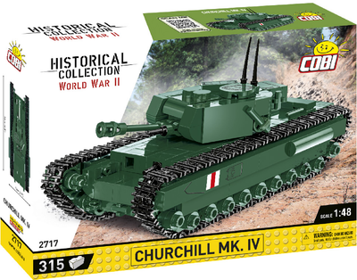 Klocki konstrukcyjne Cobi II Wojna Światowa Czołg Mk IV Churchill A22 315 elementów (COBI-2717)