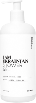 Гель для душа DeLaMark I am Ukrainian Ваниль + Амбра + Роза 500 мл (4820152333070)