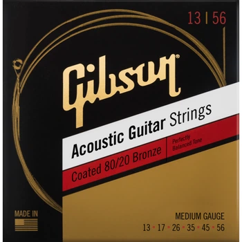 Струни для акустичних гітар GIBSON SAG-CBRW13 COATED 80/20 BRONZE ACOUSTIC GUITAR STRINGS MEDIUM (231955)