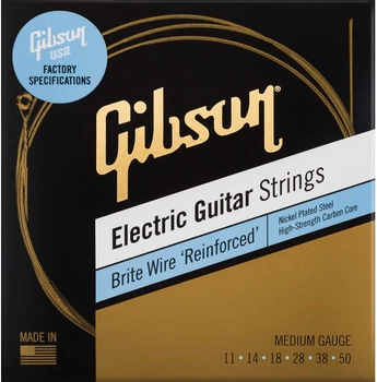 Струни для електрогітар GIBSON SEG-BWR11 BRITE WIRE REINFORCED 11-50 MEDIUM (230468)