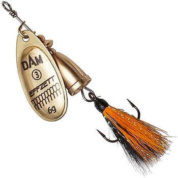 Блесна DAM Effzett Executor Dressed Spinner с бородкой 4 г Gold (60497)