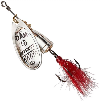Блесна DAM Effzett Executor Dressed Spinner с бородкой 3 г Silver (60491)