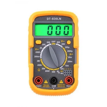 Мультиметр электронный цифровой DT-830 LN тестер желтый