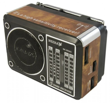 Радиоприёмник портативный колонка на батарейках Neeka NK-203RB X-Bass
