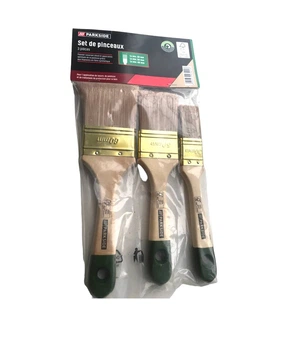 Набор кисточек Parkside 3 шт. 30/ 50/ 60 мм PARKSIDE кремовый-зеленый L6-20025