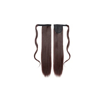 Хвіст шиньйон XR Hair Темно-каштановий 55 см XR-513