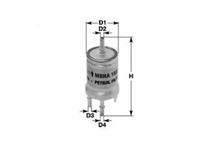 Фільтр паливний Audi A4/A6/A8 2.0TFSI/2.8FSI/3.2FSI 04- Clean Filters (MBNA1558)