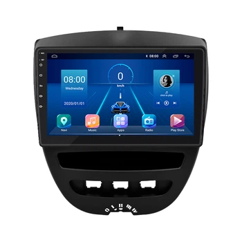 Штатная магнитола Lesko для Peugeot 107 I 2005-2009 экран 10" 2/32Gb/ 4G/ Wi-Fi Premium GPS Android Пежо