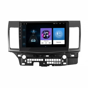 Штатная магнитола Lesko для Mitsubishi Lancer X 2007-2010 экран 10" 1/16Gb/ Wi-Fi Optima GPS Android