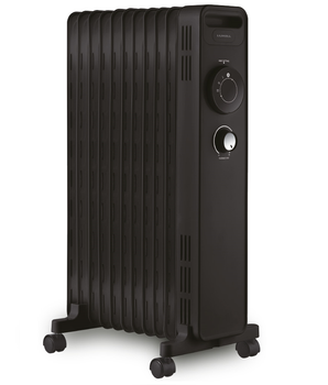 Масляный радиатор обогреватель напольный Kumtel LUX-1230S 2300 Вт 11 секций 30 кв м Черный
