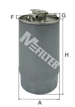 Фильтр топливный BMW E39/46/53 2.5/3.0D MFilter (DF3571)