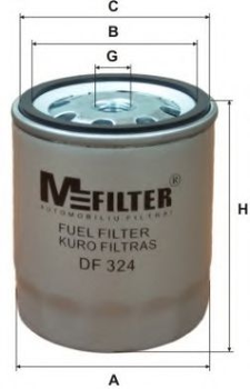 Фильтр топливный OM615-617 MB 207-307 -88/100 -96/W123 -86 MFilter (DF324)