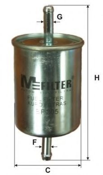 Фильтр топливный Caddy II 1.4/1.6i /Citroen/Opel MFilter (BF305)