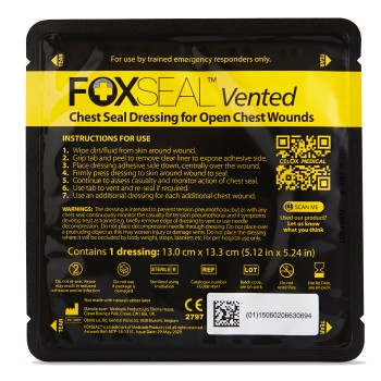 Оклюзійна наліпка нового покоління FoxSealVent від Celox (GB)