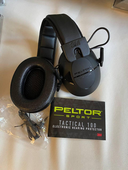 Активні навушники Peltor sport tactical 100 (3M) чорний