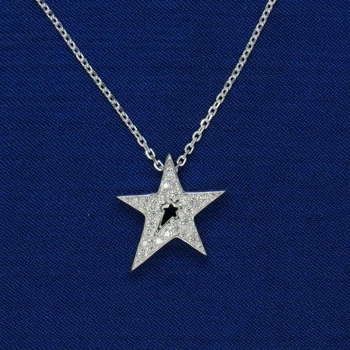 Серебряное колье "Звезда"