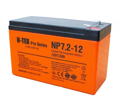 Акумулятор U-tex PRO 12В/7,2Ah