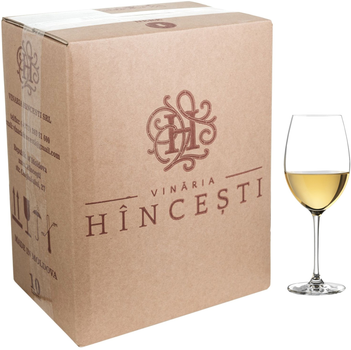 Вино Hincesti BAG IN BOX Мускат Бурштиновий біле напівсолодке 10 л 12% (4841685001083)