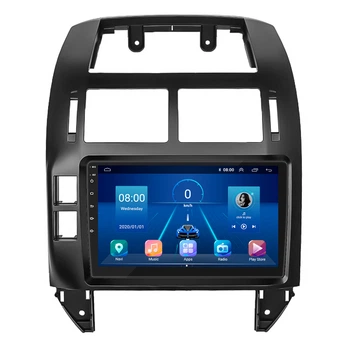 Штатная магнитола Lesko для Volkswagen Polo IV Рестайлинг 2005-2009 9" 4/32Gb 4G Wi-Fi GPS Top Фольцваген