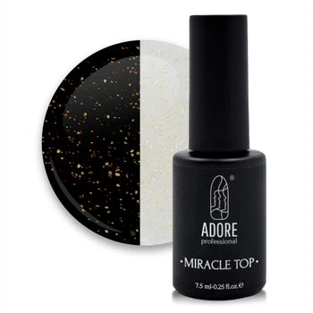 Закрепитель для гель-лака ADORE Miracle Top №7 Golden Shimmer 7,5 мл