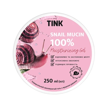 Гель увлажняющий для лица и тела с улиткой Tink Moisturizing Gel 250 мл