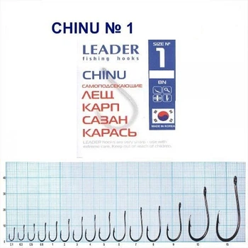 Крючок самоподсекающий Leader Chinu BN № 1
