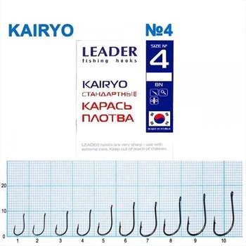 Крючок самоподсекающий Leader Kairyo BN № 4