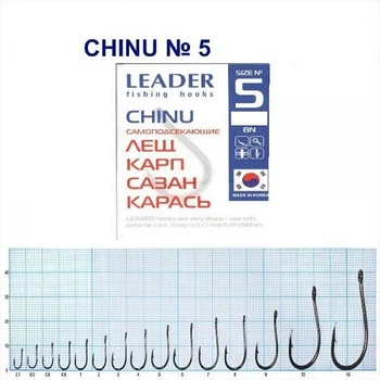 Крючок самоподсекающий Leader Chinu BN № 5